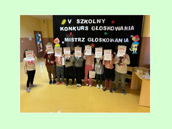 Obraz przedstawia Konkurs „Mistrz Głoskowania”