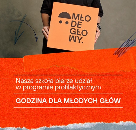 Obraz przedstawia Informacje o programie ,,Godzina dla Młodych Głów"