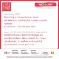 Webinaria dla rodziców i profesjonalistów,