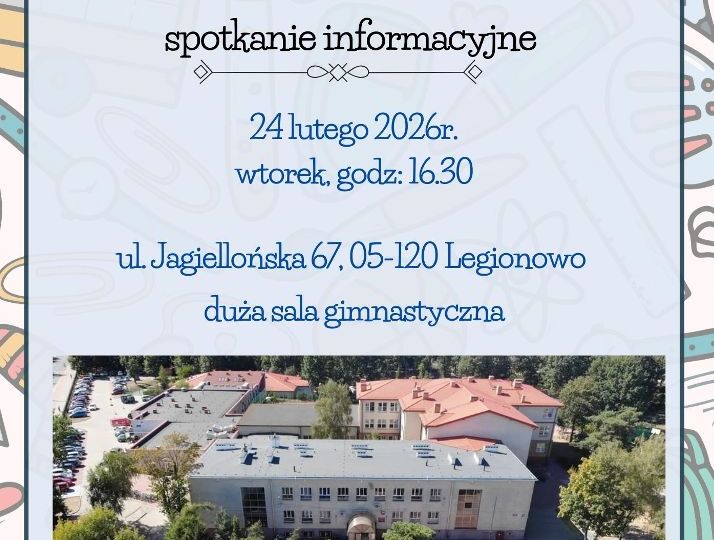 Więcej o: Spotkanie dla rodziców uczniów przyszłych pierwszych klas - 2026/2027